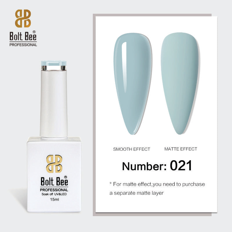 Bolt Bee Gel Polish 15ml – High-Gloss, Long-Lasting UV/LED Soak Off Nail Gel (Shade -021)