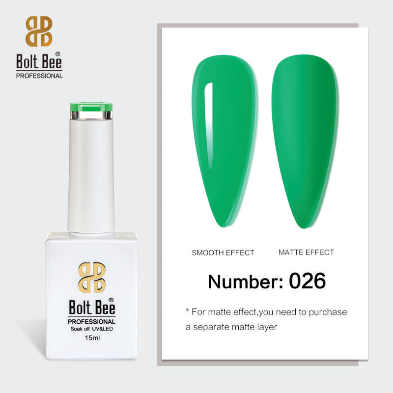 Bolt Bee Gel Polish 15ml – High-Gloss, Long-Lasting UV/LED Soak Off Nail Gel (Shade -025)