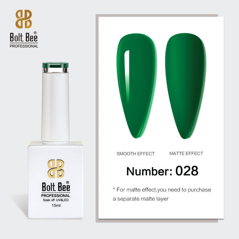Bolt Bee Gel Polish 15ml – High-Gloss, Long-Lasting UV/LED Soak Off Nail Gel (Shade -028)