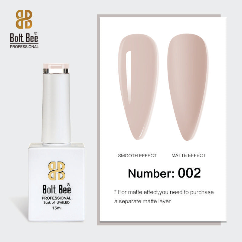 Bolt Bee Gel Polish 15ml – High-Gloss, Long-Lasting UV/LED Soak Off Nail Gel (Shade -002)