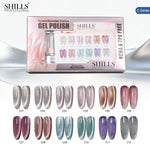 image, Shills Crystal Moonlight Cat Eye Gel Polish Set (12 Colors) | Magnetic Nail Art Kit | HEMA &amp; TPO Free