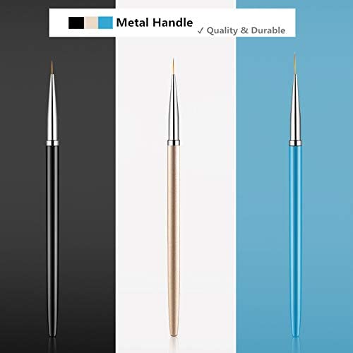 Sevyn Colors Professional 3pcs Nail Art Brush For Perfect Line & Professional Nail Design