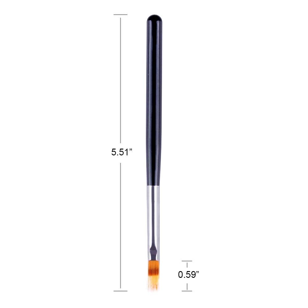 Sevyn Colors Nail Art Fan Brush Professional Flat Painting Brush for Marble Effect, Gel Polish, Acrylic Nail Art Design