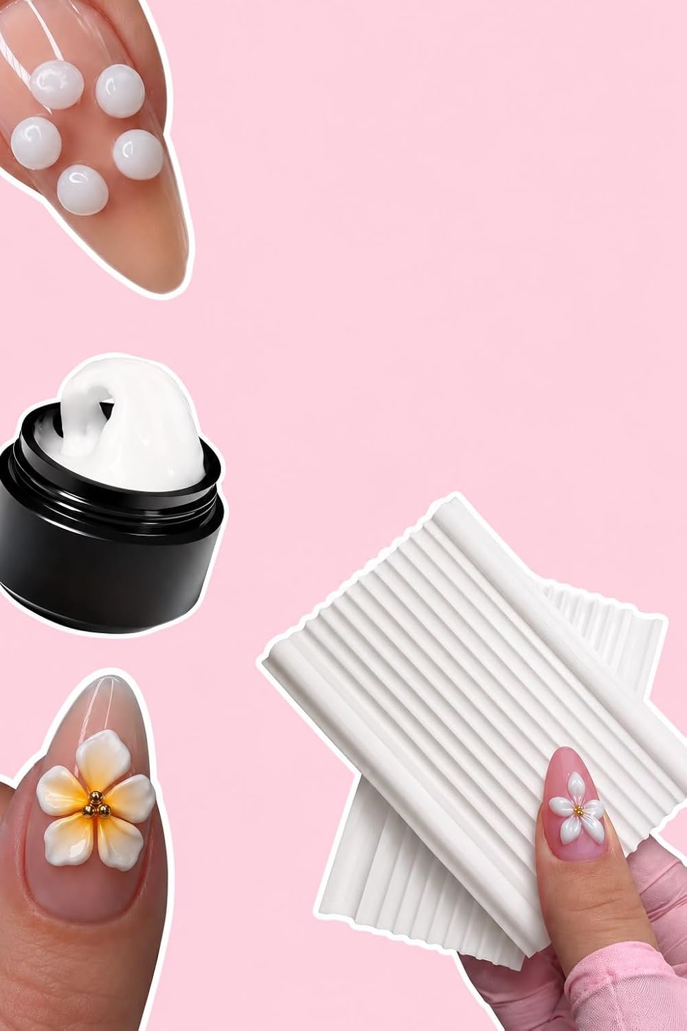 3D Gel Flower Maker Board for Nail Art | Petal Shaping Tool with 10 Groove Molds