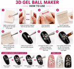 image, 3D Gel Flower Maker Board for Nail Art | Petal Shaping Tool with 10 Groove Molds