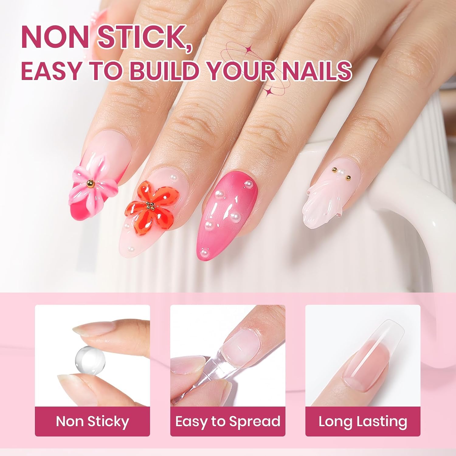 3D Gel Flower Maker Board for Nail Art | Petal Shaping Tool with 10 Groove Molds