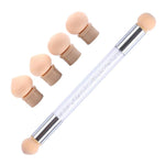 image, Sevyn Colors Nail Art Sponge Pen with 5 Refill Heads – Gradient Ombre Nail Design Tool for Gel Polish &amp; DIY Manicure
