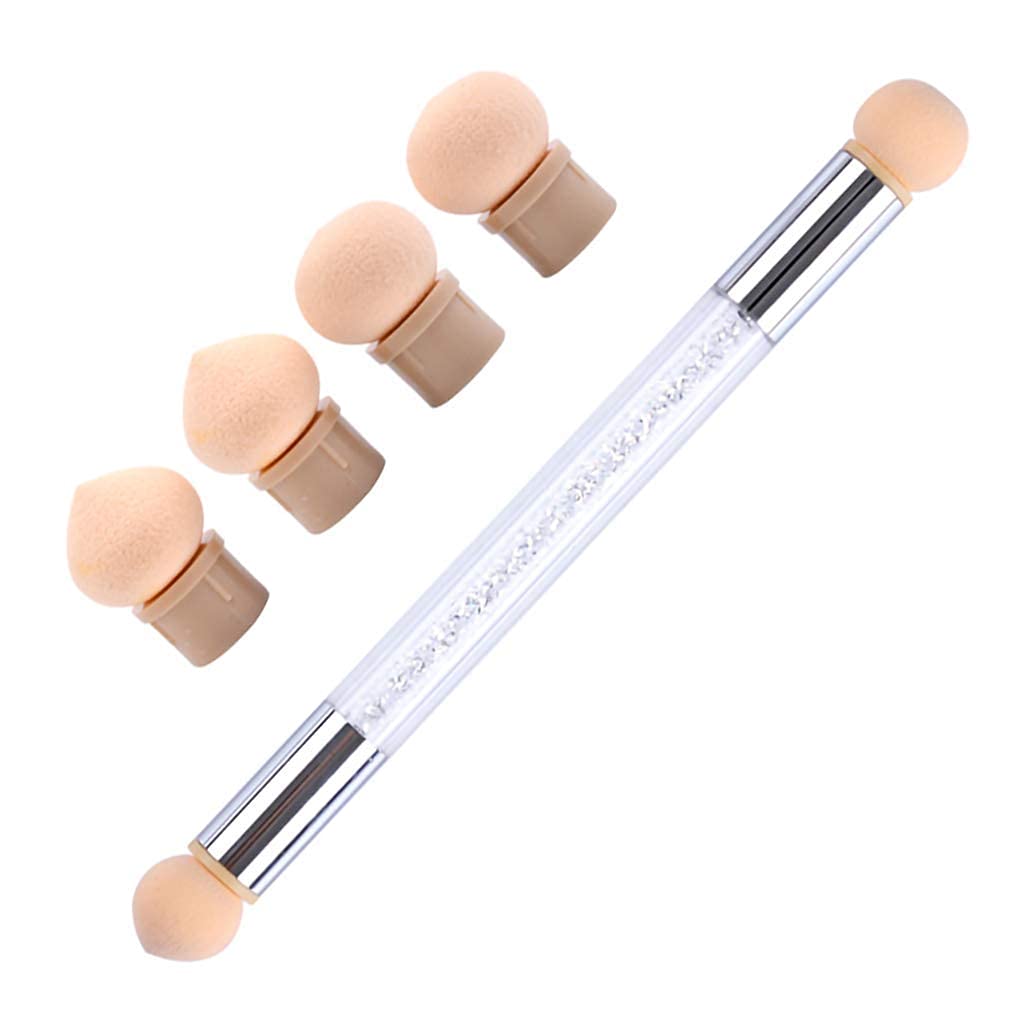 Sevyn Colors Nail Art Sponge Pen with 5 Refill Heads – Gradient Ombre Nail Design Tool for Gel Polish & DIY Manicure