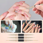 image, Sevyn Colors Nail Art Brush Set – 5pc Dual-Ended Professional Nail Brushes for Gel, Acrylic, Ombre, 3D &amp; Detail Designs
