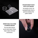 image, Sevyn Colors Nail Art Stamper Kit  Clear Silicone Nail Stamper with Scraper for Easy French Tips, DIY Nail Design &amp; Stamping
