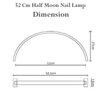 image, Sevyn Colors Half Moon LED Nail Desk Lamp – Adjustable Warm to Cool Light, Professional Salon Lighting for Manicure, Tattoo, Beauty &amp; Skincare
