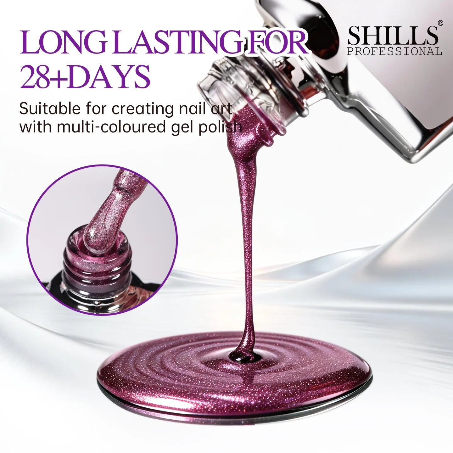 Shills Ethereal Iridescent Cat Eye Gel Polish Set (12 Colors) | Magnetic Nail Art Kit | HEMA & TPO Free