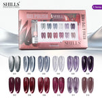 image, Shills Ethereal Iridescent Cat Eye Gel Polish Set (12 Colors) | Magnetic Nail Art Kit | HEMA &amp; TPO Free