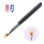 image, Sevyn Colors Nail Art Fan Brush Professional Flat Painting Brush for Marble Effect, Gel Polish, Acrylic Nail Art Design
