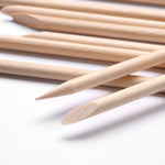 image, Sevyn Colors Wooden Cuticle Sticks  Double-Ended Manicure Orange Sticks for Nail Art, Cuticle Pusher &amp; Cleaner (Pack Of 100)
