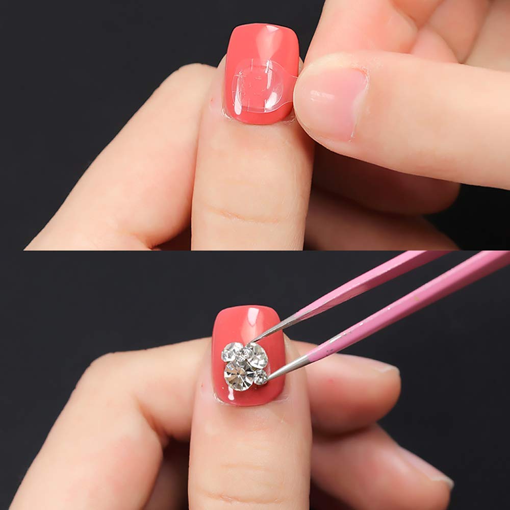 Sevyn Colors Nail Adhesive Tabs  Double-Sided Nail Glue Stickers for Press On Nails, False Nails & Nail Art Application (50 Sheet)