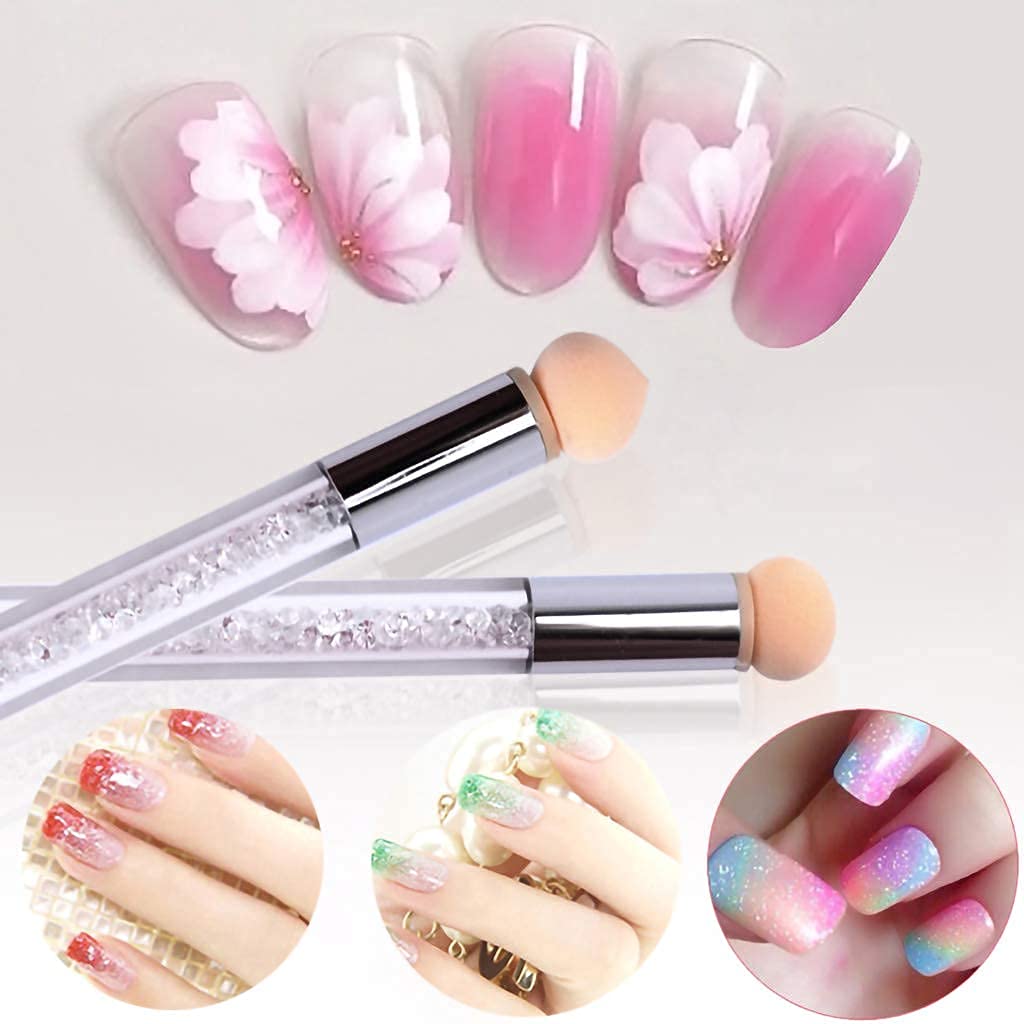 Sevyn Colors Nail Art Sponge Pen with 5 Refill Heads – Gradient Ombre Nail Design Tool for Gel Polish & DIY Manicure