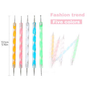 Sevyn Colors 5PCS Nail Art Dotting Pen Set – Dual-Ended Marble Dotting Tools for Nail Art Design, Gel Polish, Acrylic & DIY Manicure