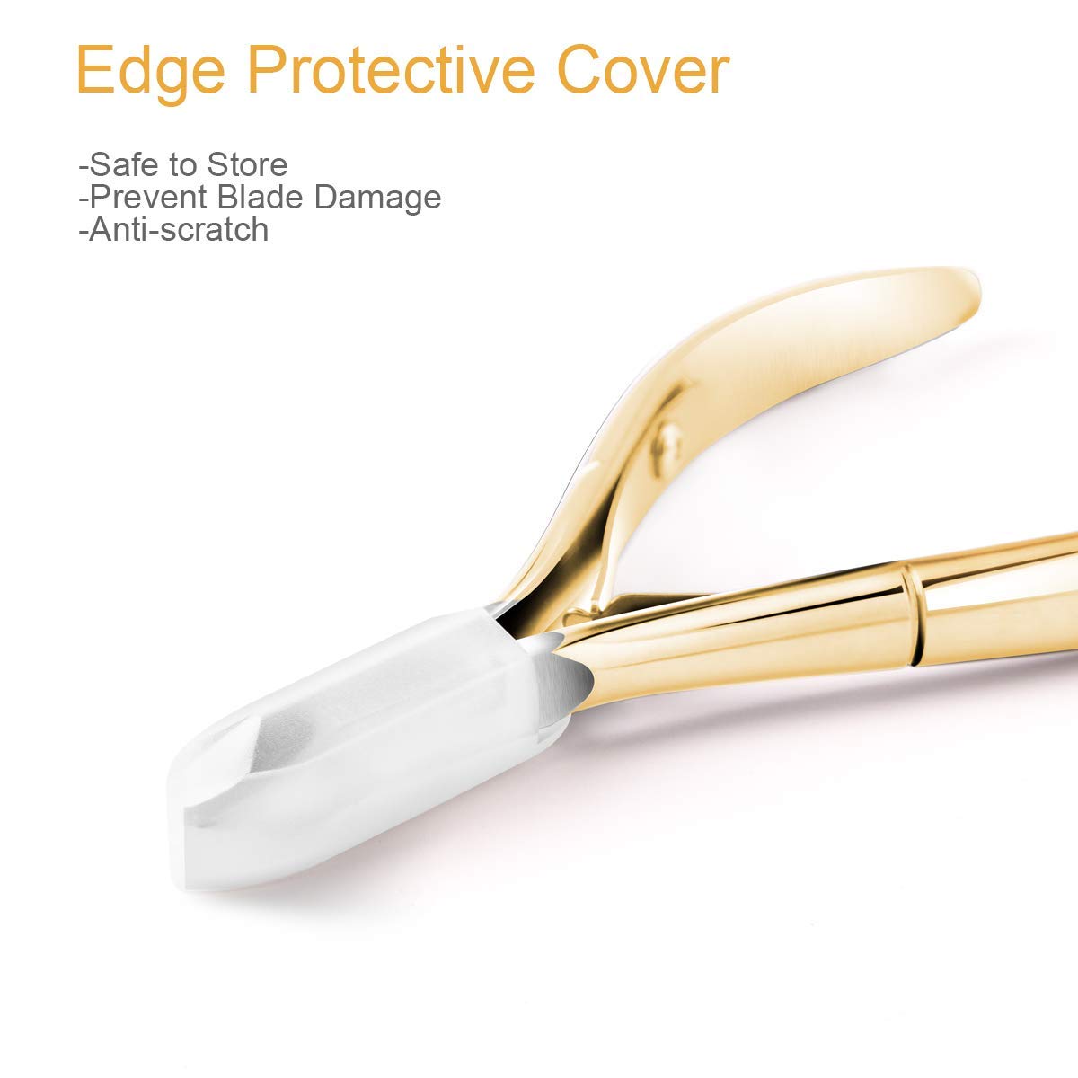Sevyn Colors Professional Cuticle Nipper Stainless Steel Cuticle Trimmer with Gold Handle for Manicure & Pedicure
