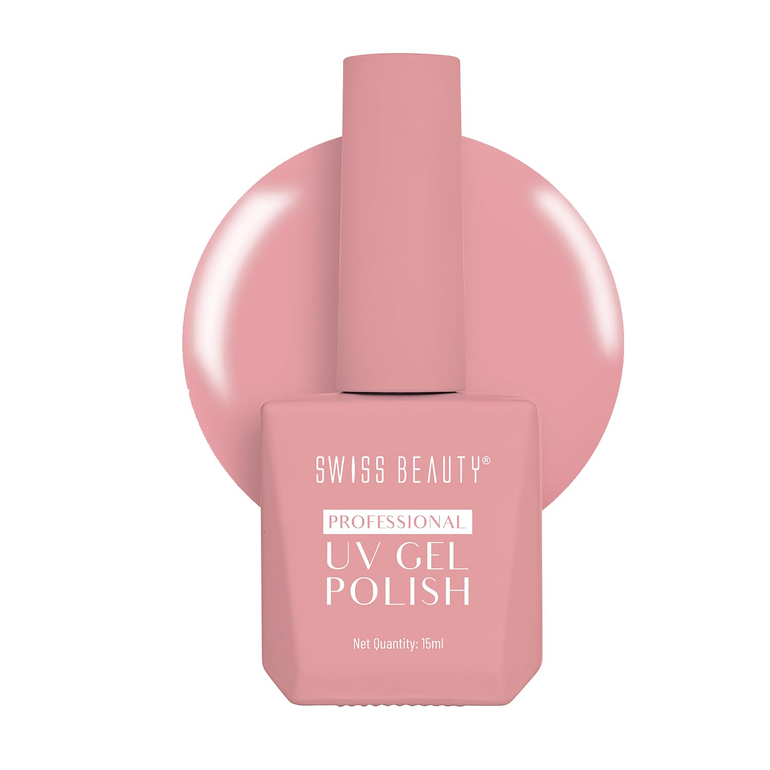 Swiss Beauty Gel Polish 15ml Long-Lasting, High-Shine UV/LED Soak-Off Nail Color for Salon & Home Use (Shade - 08)