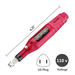 image, Sevyn Colors Professional Electric Nail Drill Machine Kit for Manicure &amp; Pedicure – Adjustable Speed with 6 Drill Bits &amp; 6 Sanding Bands
