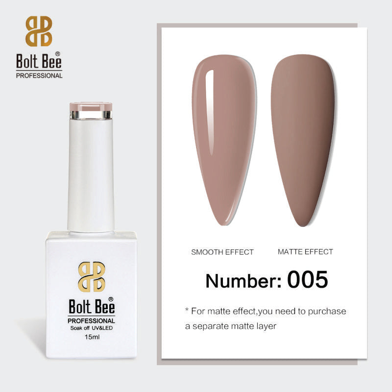 Bolt Bee Gel Polish 15ml – High-Gloss, Long-Lasting UV/LED Soak Off Nail Gel (Shade -005)