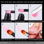 image, Sevyn Colors Dual-Ended Nail Art Tool  2 in 1 Cuticle Pusher &amp; Gel Nail Brush with Nylon Hair and Steel Tip for Acrylic &amp; Gel Nails
