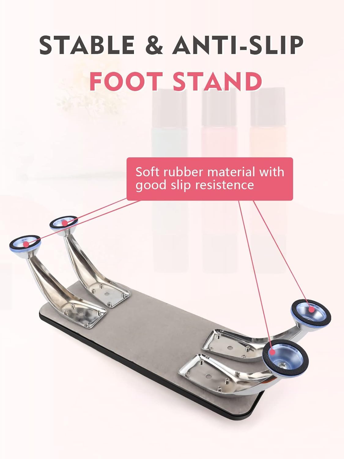 Sevyn Colors Professional Nail Arm Rest – Ergonomic Hand Cushion Stand with Anti-Slip Steel Legs for Nail Art, Manicure & UV Dryer Use