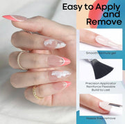 BOLT BEE Gel Nail Polish Kit – Set of 6 Summer Colors | Navy Blue, Mint Green, Neon Yellow, Pink, Nude | Soak-Off UV/LED Gel, 15ml Each