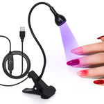image, Sevyn Colors Clip-On Flexible UV LED Nail Light – USB Powered Mini Lamp for Gel Nail Art Curing | Portable Single Finger UV Light
