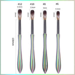 image, Sevyn Colors Professional Acrylic Nail Brush Set – Sizes 6, 8, 10, 12 | Kolinsky-Style Brushes for Acrylic Application
