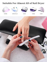 image, Sevyn Colors Professional Nail Arm Rest – Ergonomic Hand Cushion Stand with Anti-Slip Steel Legs for Nail Art, Manicure &amp; UV Dryer Use
