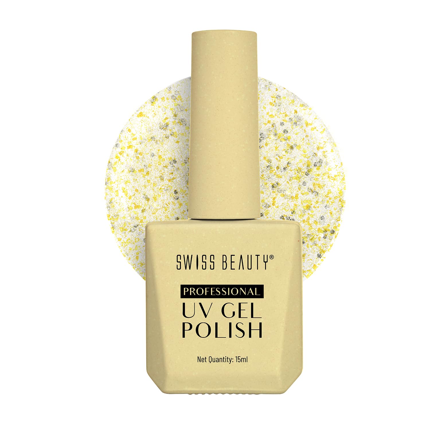 Swiss Beauty Gel Polish 15ml Long-Lasting, High-Shine UV/LED Soak-Off Nail Color for Salon & Home Use (Shade - 34)