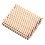 image, Sevyn Colors Wooden Cuticle Sticks  Double-Ended Manicure Orange Sticks for Nail Art, Cuticle Pusher &amp; Cleaner (Pack Of 100)
