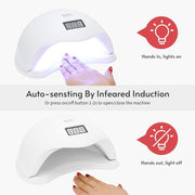 Sevyn Colors 48W UV/LED Nail Dryer Lamp – Fast-Curing Gel Nail Light with Smart Sensor