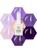 image, Bolt Bee Purple Gel Nail Polish Set – 6 Colors Grape, Glitter, Lavender &amp; Plum Shades | Soak-Off LED Gel for Summer Nail Art
