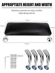 Sevyn Colors Professional Nail Arm Rest – Ergonomic Hand Cushion Stand with Anti-Slip Steel Legs for Nail Art, Manicure & UV Dryer Use