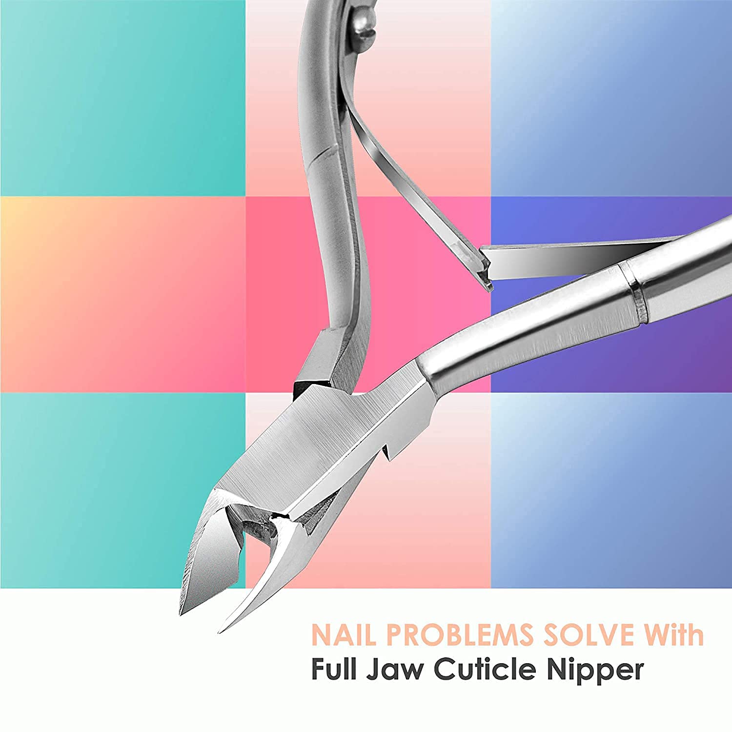 Sevyn Colors Cuticle Nipper & Pusher Set Professional Stainless Steel Nail Care Tool Kit for Manicure & Pedicure