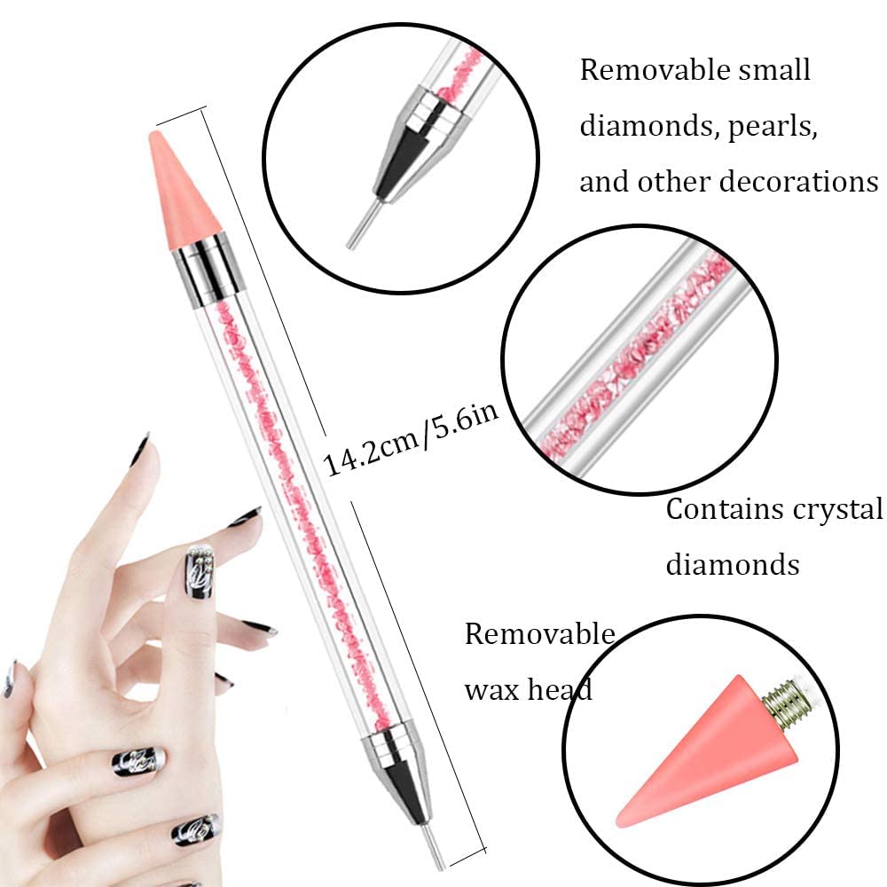 Sevyn Colors Dual-Ended Nail Rhinestone Picker Tool  Wax Pencil & Dotting Tool for Nail Art Gems, Crystals, Beads & Sequins