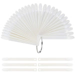 image, Sevyn Colors Natural Nail Swatch Sticks – 50PCS Nail Display Fan Board with Ring for Gel, Acrylic &amp; Polish Samples
