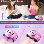 image, SUN Y13 248W UV LED Nail Lamp – Fast Nail Dryer with 60 LED Beads, Auto Sensor &amp; 4 Timer Settings – UV Light for Gel Nail Polish
