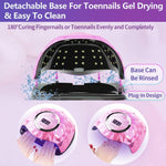 image, SUN Y13 248W UV LED Nail Lamp – Fast Nail Dryer with 60 LED Beads, Auto Sensor &amp; 4 Timer Settings – UV Light for Gel Nail Polish
