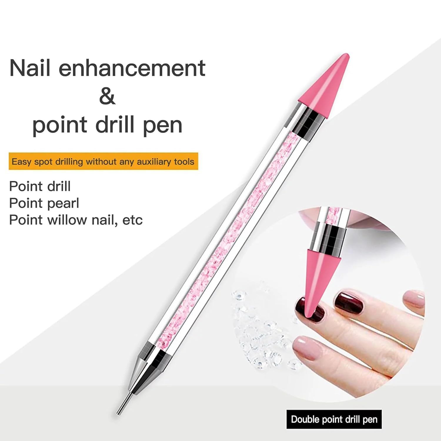 Sevyn Colors Dual-Ended Nail Rhinestone Picker Tool  Wax Pencil & Dotting Tool for Nail Art Gems, Crystals, Beads & Sequins