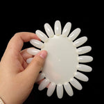 image, Sevyn Colors Natural Nail Art Display Wheel – 10PCS Nail Polish Swatch Rounds for Gel, Acrylic &amp; Practice Designs
