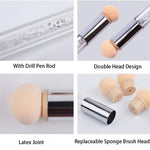 image, Sevyn Colors Nail Art Sponge Pen with 5 Refill Heads – Gradient Ombre Nail Design Tool for Gel Polish &amp; DIY Manicure
