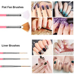 image, Sevyn Colors 20-Piece Nail Art Brush &amp; Dotting Tool Set – 15 Nail Art Brushes &amp; 5 Double-Ended Dotting Pens for Acrylic, Gel, Polish &amp; Detailing

