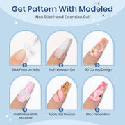 Bolt Bee 5D Carving Gel White – Professional 3D Nail Art Sculpting Gel