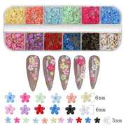 Sevyn Colors Professional Nail Art 3D Flowers – Multi-Color Acrylic Floral Decorations for Nail Designs, Manicure & DIY Nail Art
