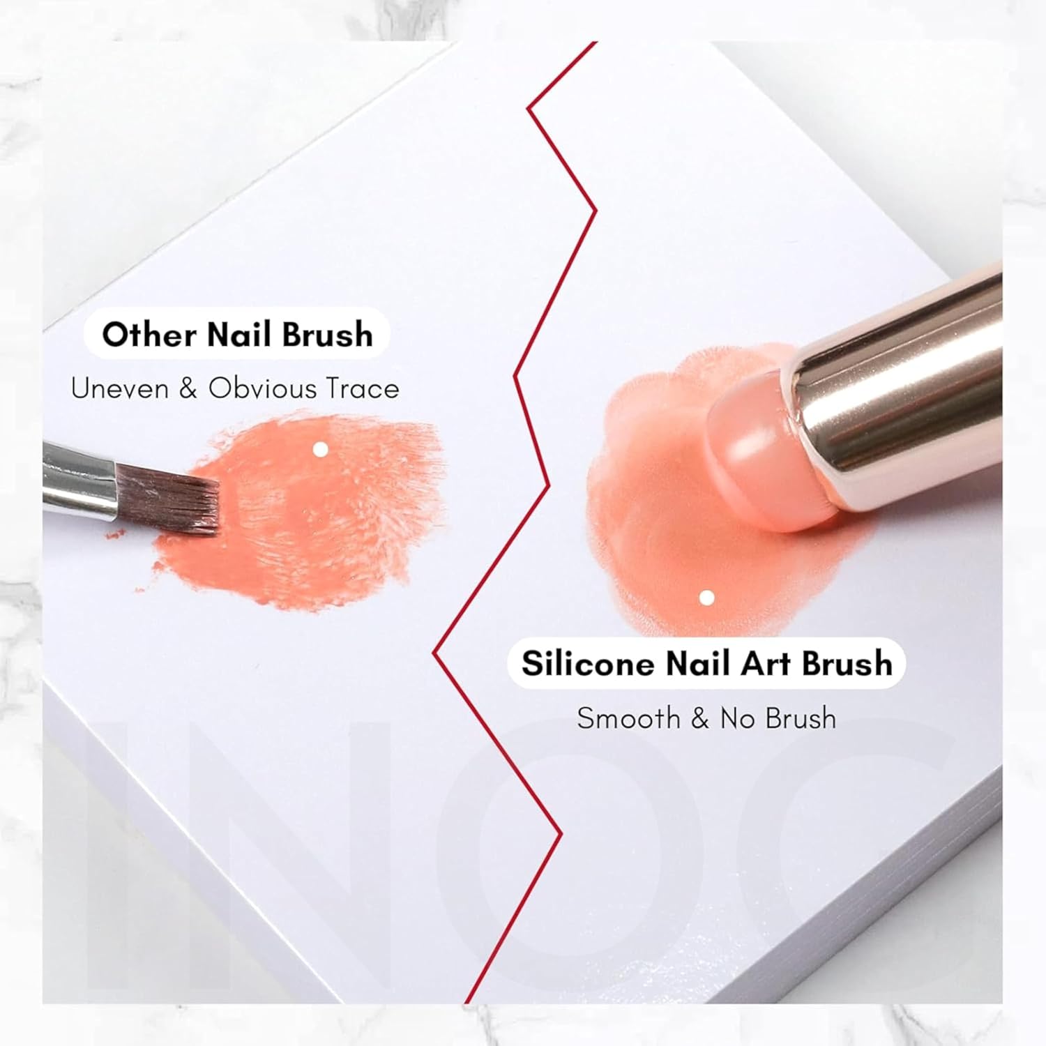 SEVYN COLORS Silicone Chrome Powder Applicator – Tool for Nail Art Pigments, Powders & Mirror Effects