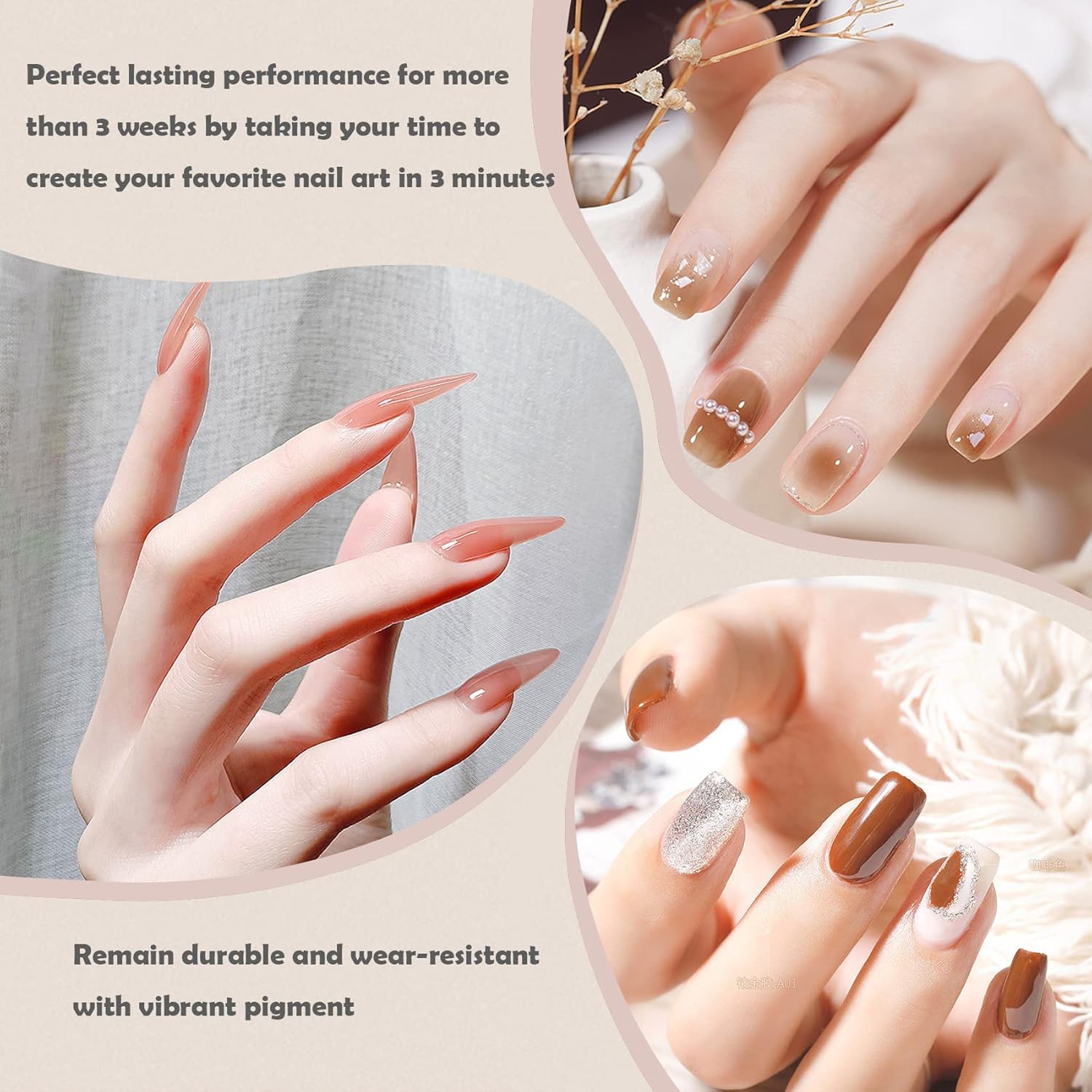 Sevyn Colors Gel Paint Nail Polish Set – 36 Colors Nail Art Gel Kit | Nail Design & DIY Painting Gel for Salon & Home Use
